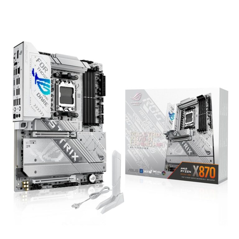 ASUS ROG Strix X870-A Gaming WiFi AMD AM5 X870 ATX Motherboard 16+2+2 Power Stages, Dynamic OC Switcher, Core Flex, DDR5 AEMP, WiFi 7, 4X M.2, PCIe® 5.0, Q-Release Slim, USB4®,...