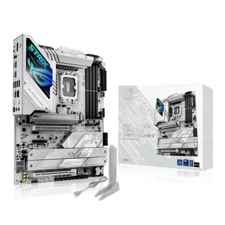 ASUS ROG STRIX Z890-A GAMING WIFI Z890 LGA 1851 ATX motherboard, Intel® Core™ Ultra Series 2 Ready, Advanced AI PC-ready, 16+2+1+2 stages, DDR5, WiFi 7, 2.5G, 5x M.2,...