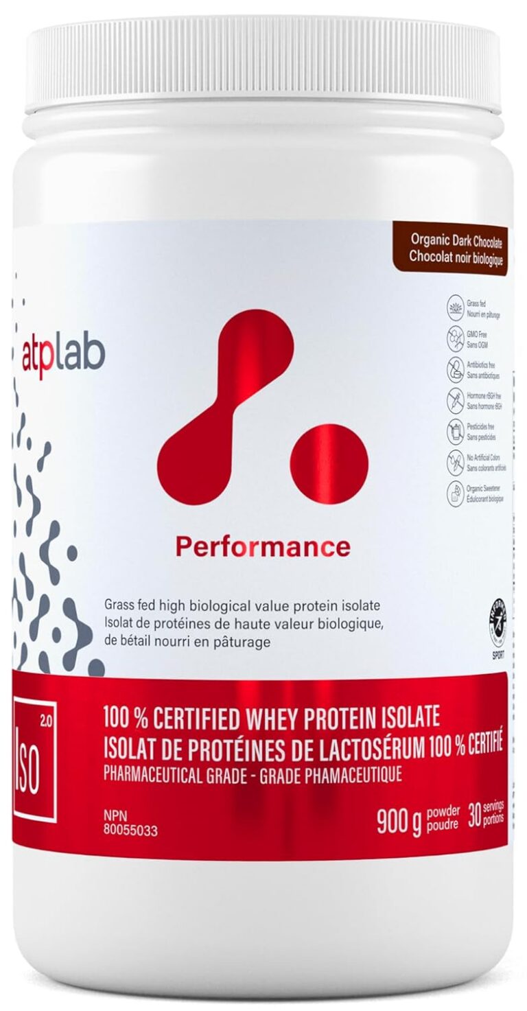 ATP LAB - ISO 900g Powder (Chocolate Flavour) 30-Servings - Whey Isolate Protein Powder - ISO Protein Powder Whey Isolate - Boost Performance