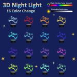 Attivolife Game 3D Night Lamp, Controller Hologram Illusion LED Light for Kids, 16 Colors Changing with Remote+Timing+Dimmer Function, Boys Video Gamer Room Accessories as Xmas...