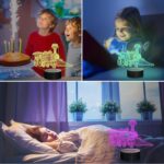 Attivolife Train 3D Gifts Lamp, Train Model Illusion Hologram Night Light with Timer Remote 16 Colors Changing, Kids Bedroom Beside Table Decor, Cool Present for Boy Men...