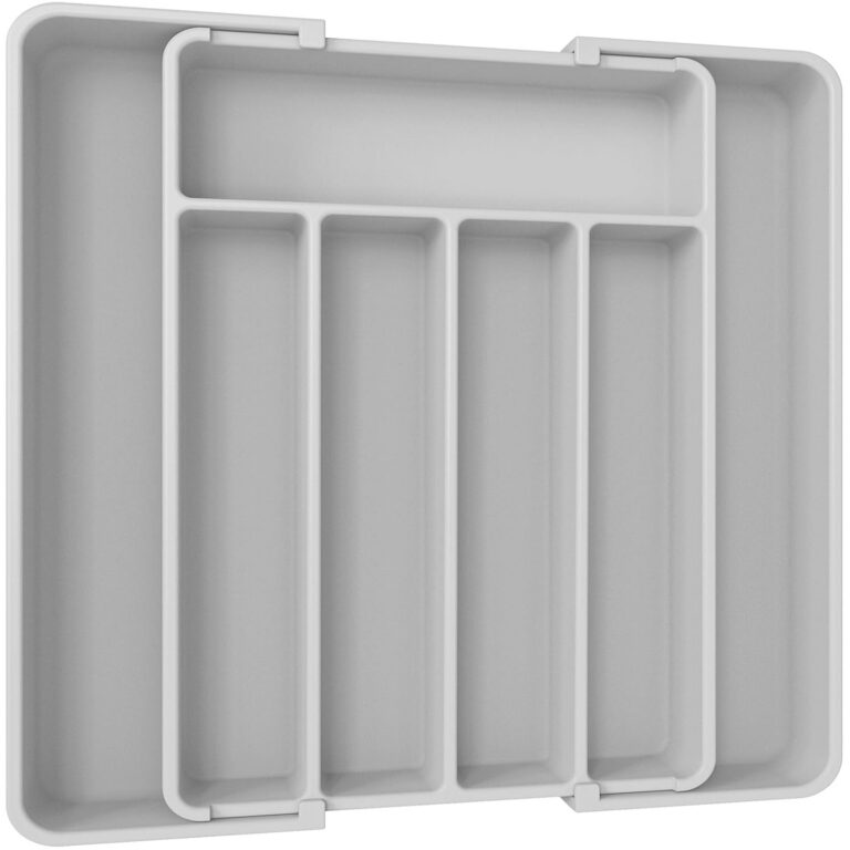 AUJEN Cutlery Organizer - Expandable Utensil Drawer Organizer, Adjustable Cutlery Tray Organizer, Multipurpose Silverware Kitchen Drawer Organizerr for Forks, Knives, Light...
