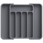 AUJEN Cutlery Organizer - Expandable Utensil Drawer Organizer, Adjustable Cutlery Tray Organizer, Multipurpose Silverware Kitchen Drawer Organizerr for Forks, Knives, Light...