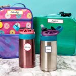 Avery Self-Laminating Waterproof Labels for Kids Gear, Lunch Boxes, 30 Labels, Assorted Colours, Assorted Shapes (2362)