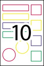 Avery Self-Laminating Waterproof Labels for Kids Gear, Lunch Boxes, 30 Labels, Assorted Colours, Assorted Shapes (2362)