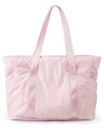BAGSMART Women Tote Bag Large Shoulder Bag Top Handle Handbag with Yoga Mat Buckle for Gym, Work, Pink, Medium