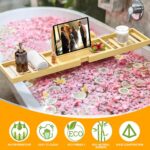 Bathtub Tray Caddy - Bath Tray - Bath Tub Tray Caddy for Bathtub, Expandable Size, Fits Most Bath Tubs