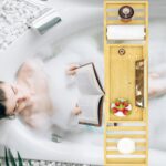 Bathtub Tray Caddy - Bath Tray - Bath Tub Tray Caddy for Bathtub, Expandable Size, Fits Most Bath Tubs