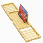 Bathtub Tray Caddy - Bath Tray - Bath Tub Tray Caddy for Bathtub, Expandable Size, Fits Most Bath Tubs