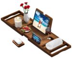 Bathtub Tray Caddy - Bath Tray - Bath Tub Tray Caddy for Bathtub, Expandable Size, Fits Most Bath Tubs