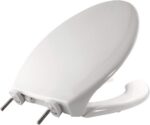 Bemis 7850TDG 000 Sta-Tite Elongated Open Front Toilet Seat, White