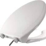 Bemis 7850TDG 000 Sta-Tite Elongated Open Front Toilet Seat, White