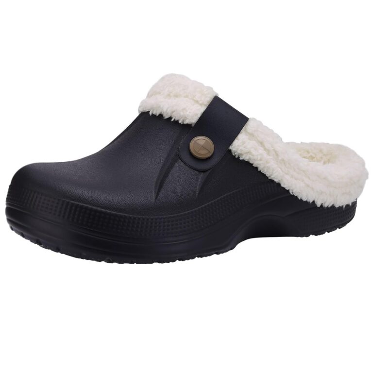 Beslip Classic Fur Lined Clog Waterproof Winter House Slippers for Women