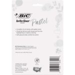 BIC Brite Liner Pastel Highlighter Set, Chisel Tip for Fine and Broad Lines, 6-Count Pack in Assorted Colours