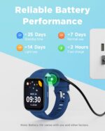 BIGGERFIVE Smart Watch for Kids, 1.8" Fitness Tracker Watch Pedometer, Heart Rate, IP68 Waterproof, Sleep Monitor, Calorie Step Counter, 5 Puzzle Games with/Without APP for...