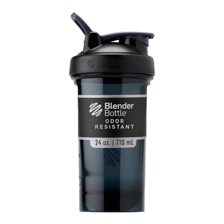 BlenderBottle Pro Series Perfect for Protein Shakes and Pre Workout, 24-Ounce, Black