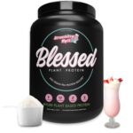 Blessed Vegan Protein Powder - Plant Based Protein Powder Meal Replacement Protein Shake, 23g of Pea Protein Powder, Dairy Free, Gluten Free, No Sugar Added, 30 Servings...