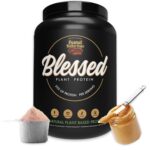 Blessed Vegan Protein Powder - Plant Based Protein Powder Meal Replacement Protein Shake, 23g of Pea Protein Powder, Dairy Free, Gluten Free, No Sugar Added, 30 Servings...