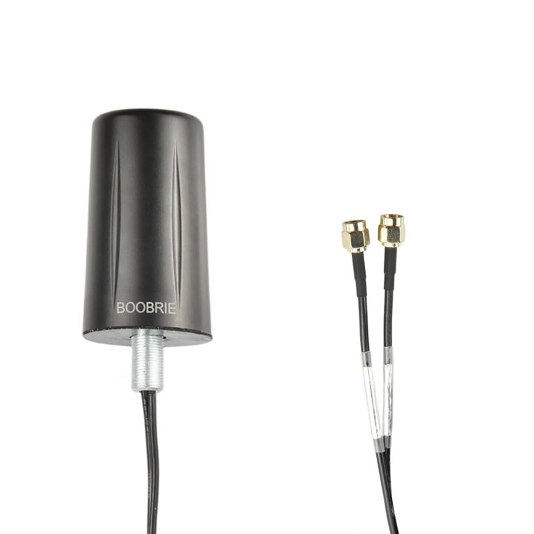 Boobrie 2x2 MIMO Omnidirectional Antenna for 5G/4G LTE (700-3800MHz)+ WiFi (2.4-2.5GHz) High Gain Waterproof Outdoor WiFi Antenna with 2x2M SMA Cables for...