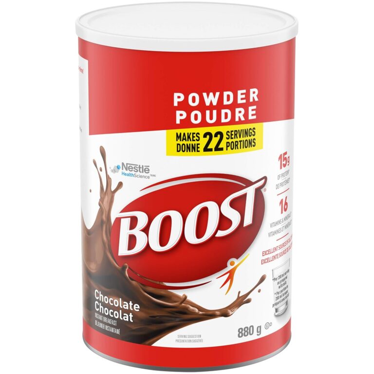 Boost Powder- Chocolate Instant Breakfast Drink Mix, 880 g Canister