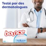 Bounce Dryer Sheets Free & Gentle, Unscented And Hypoallergenic For Sensitive Skin, 200 Count