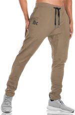 BROKIG Mens Jogger Sport Pants, Casual Gym Workout Sweatpants with Double Pockets