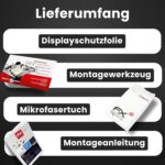 Bruni Screen Protector compatible with Garmin Alpha 200i Protector Film, crystal clear Protective Film (2X)