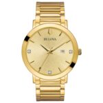 Bulova Modern Quartz Men's Watch, Stainless Steel Diamond