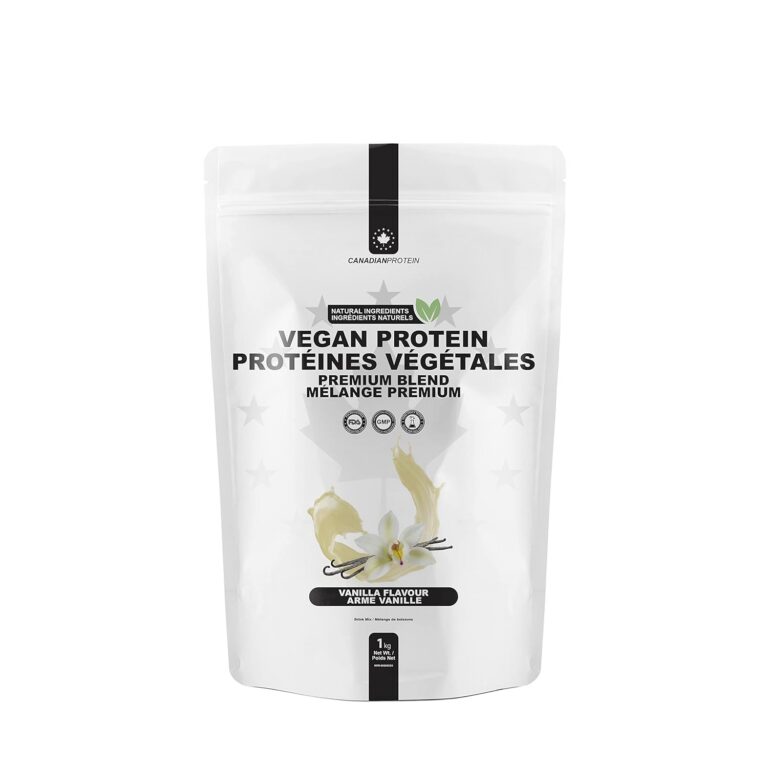 Canadian Protein Vegan Protein Blend Powder 22g of Plant-Based Protein Vanilla Flavoured Workout Recovery Drink | 1 kg of Contains Pea Protein Isolate, Brown Rice Protein and...