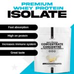 Canadian Protein Whey Concentrate 24g of Protein | Low Carb Keto Friendly Workout Recovery Drink | Protein Powder Rich in BCAA Amino Acids (Vanilla, 2 kg)