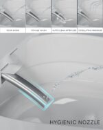 CANEST Smart Bidet Toilet, Smart Toilet with Bidet Built in, Pump-Assisted Flush, Foot Sensor Operation, Warm Water, Heated Seat, Air Dryer, Digital Display (TC-100GE)