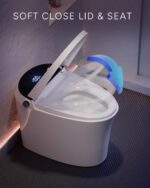 CANEST Smart Bidet Toilet, Smart Toilet with Bidet Built in, Pump-Assisted Flush, Foot Sensor Operation, Warm Water, Heated Seat, Air Dryer, Digital Display (TC-100GE)