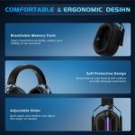 Captain 500 Wireless Gaming Headset with Detachable Noise Cancelling Microphone, 2.4G Bluetooth Headphones with 3.5mm Wired Jack