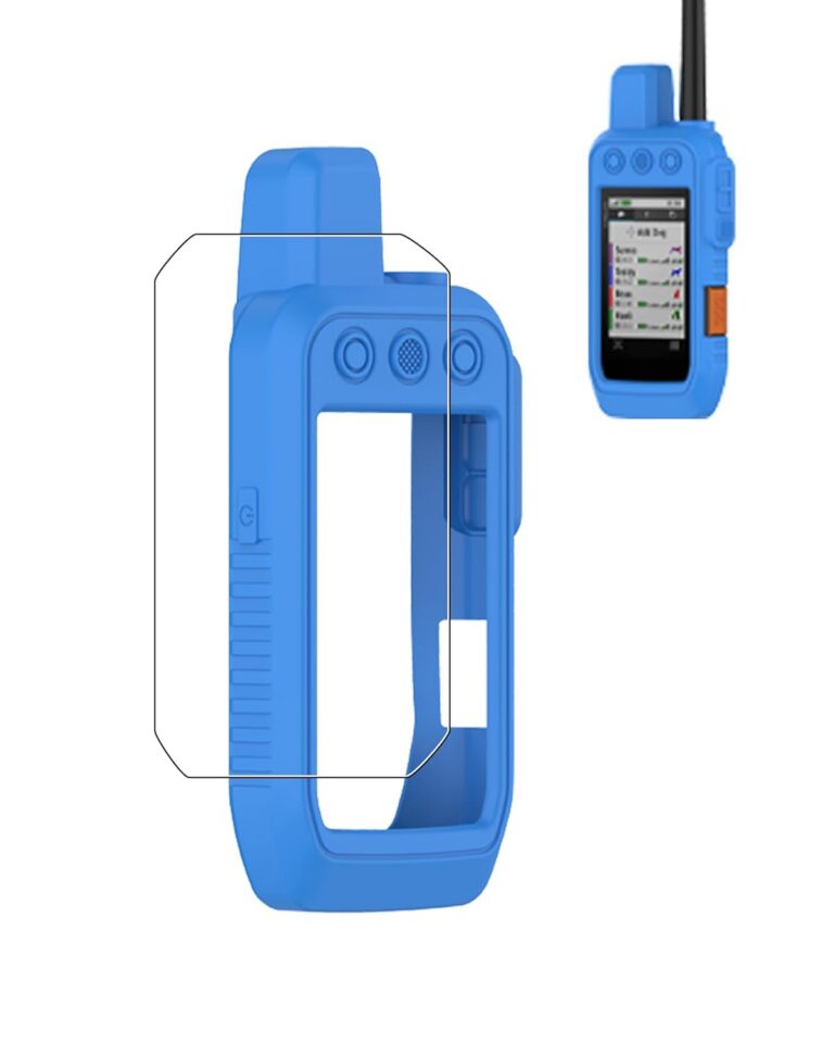 Case for Garmin Alpha 200/200i/300/300i Handheld, FJIASTB Kids-Friendly Soft Silicone Protective Cover, Shockproof (Blue)