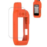 Case for Garmin Alpha 200/200i/300/300i Handheld, FJIASTB Kids-Friendly Soft Silicone Protective Cover, Shockproof (Orange)