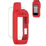 Case for Garmin Alpha 200/200i/300/300i Handheld, FJIASTB Kids-Friendly Soft Silicone Protective Cover, Shockproof (Red)