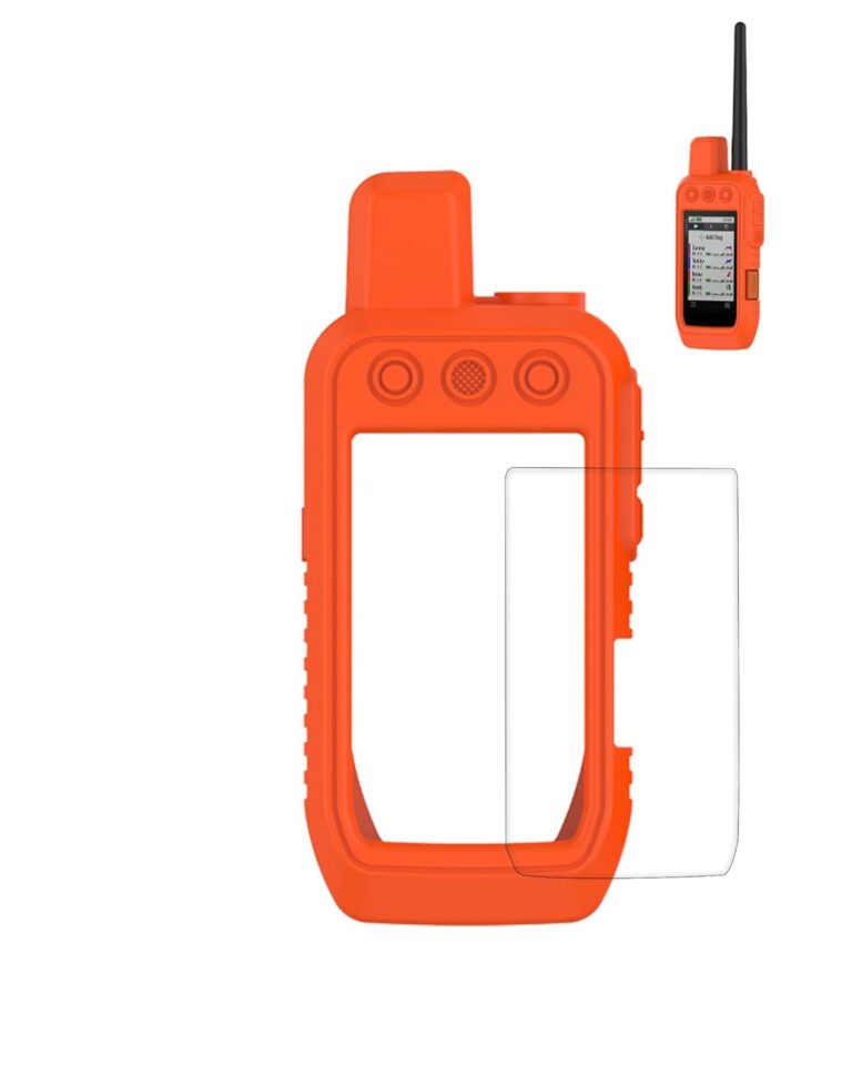 Case for Garmin Alpha 200i/Alpha 300i Dog Tracking, WUNIAK Soft Silicone Protective Portable Scratch Shock Resistant Shell Case with Screen Protector for Garmin Alpha 200i/Alpha...