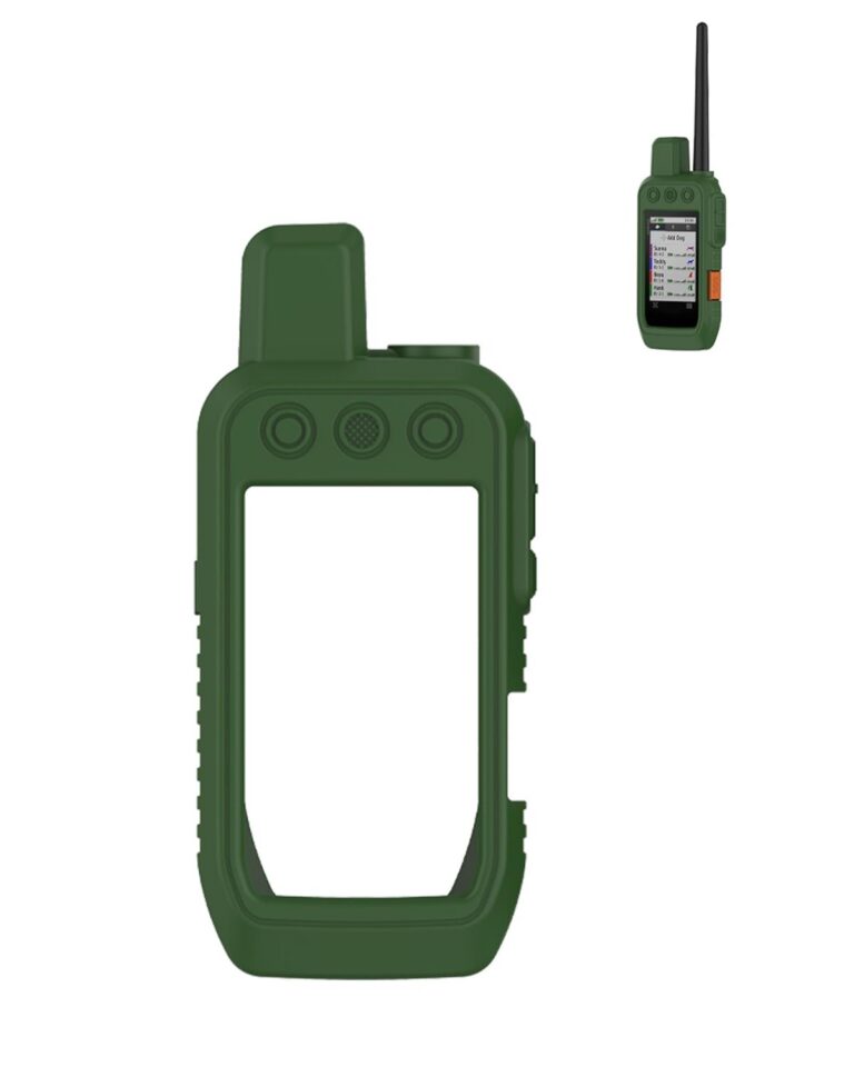 Case for Garmin Alpha 200i/Alpha 300i Dog Tracking, WUNIAK Soft Silicone Protective Portable Scratch Shock Resistant Shell Case for Garmin Alpha 200i/Alpha 300i，Army Green