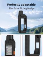 Case for Garmin Alpha 200i/Alpha 300i Tracking Handheld,BOVUGAC Shockproof Silicone Soft Protective Case,All Round Protection.-Black