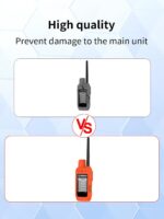 Case for Garmin Alpha 200i/Alpha 300i Tracking Handheld,BOVUGAC Shockproof Silicone Soft Protective Case,All Round Protection.-Orange