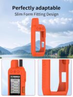 Case for Garmin Alpha 200i/Alpha 300i Tracking Handheld,BOVUGAC Shockproof Silicone Soft Protective Case,All Round Protection.-Orange