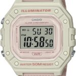 Casio Illuminator Alarm Chronograph Digital Sport Watch (Model W218HC-4A2V) (Light Pink), Light Pink, Chronograph,Digital