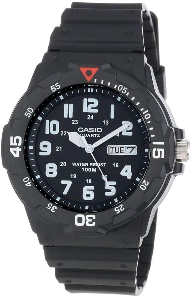 Casio Japanese-Quartz Sport Watch with Resin Strap, Black, 18 (Model: EAW-MRW-200H-1BV)