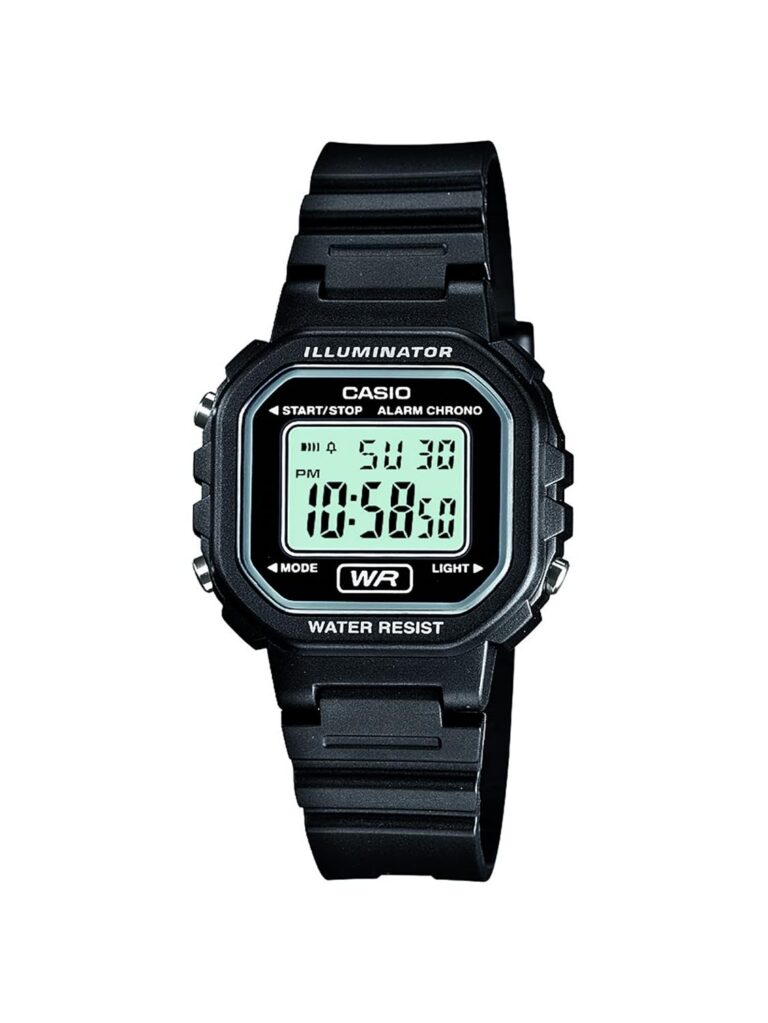 Casio LA20WH Series | Women's Digital Watch | Water Resistant | LED Light | Auto Calendar | Date Display | 1/100 SEC Stopwatch | Regular Time Keeping (HR, Min, SEC, PM, Date,...