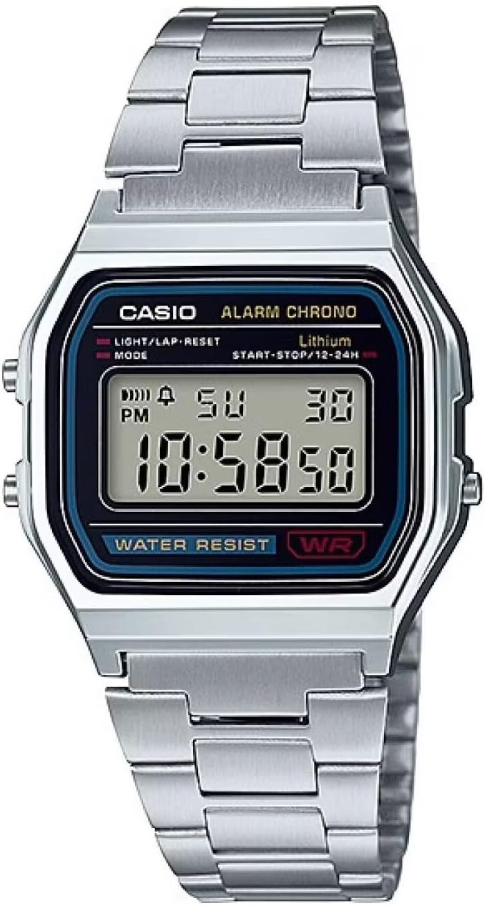 Casio Men's A158W-1 Classic Watch Black