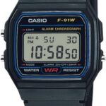 Casio Men's Classic Black Resin Strap Watch Digital F91W-1