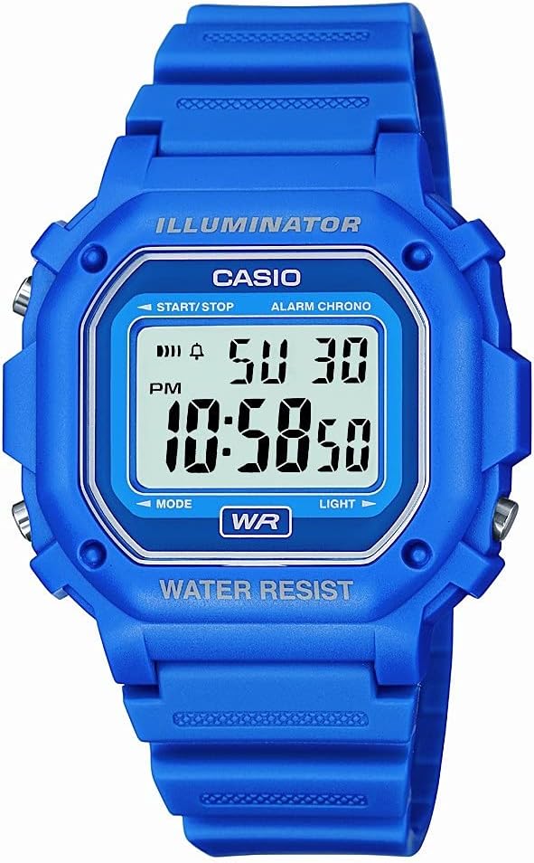 Casio Men's Classic Digital Resin Watch Blue F108WH-2