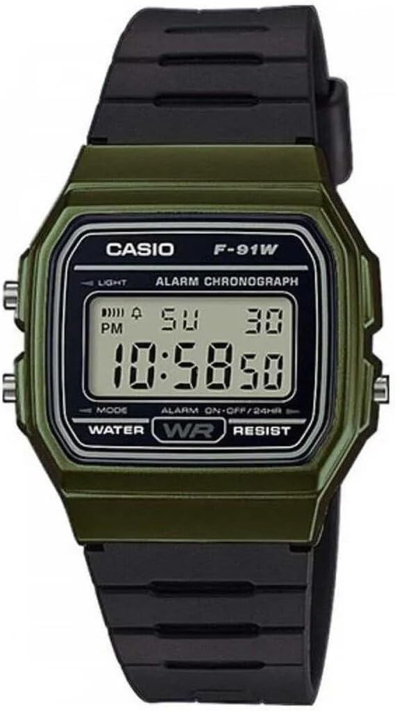 Casio Men's F-91WM-3ACF Classic Digital Display Quartz Black Watch
