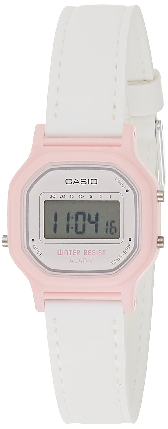 Casio Women's 'Classic' Quartz Resin Casual Watch, Color: White (Model: LA11WL-4A)