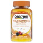 Centrum Adult MultiGummies Tropical Fruit Multivitamin and Multimineral Supplement, Pineapple-Mango, Dragonfruit, and Passionfruit Flavours, 120 count